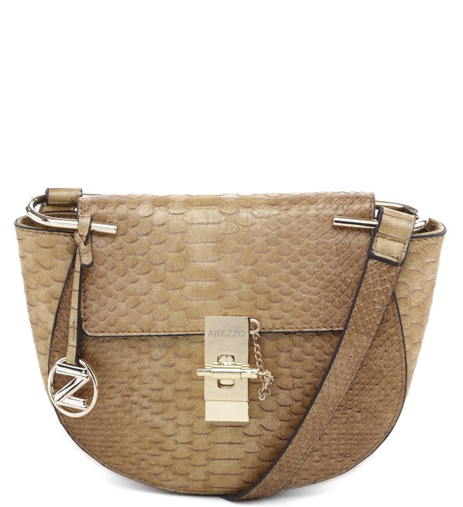 Bolsa Tiracolo Pequena Bronze