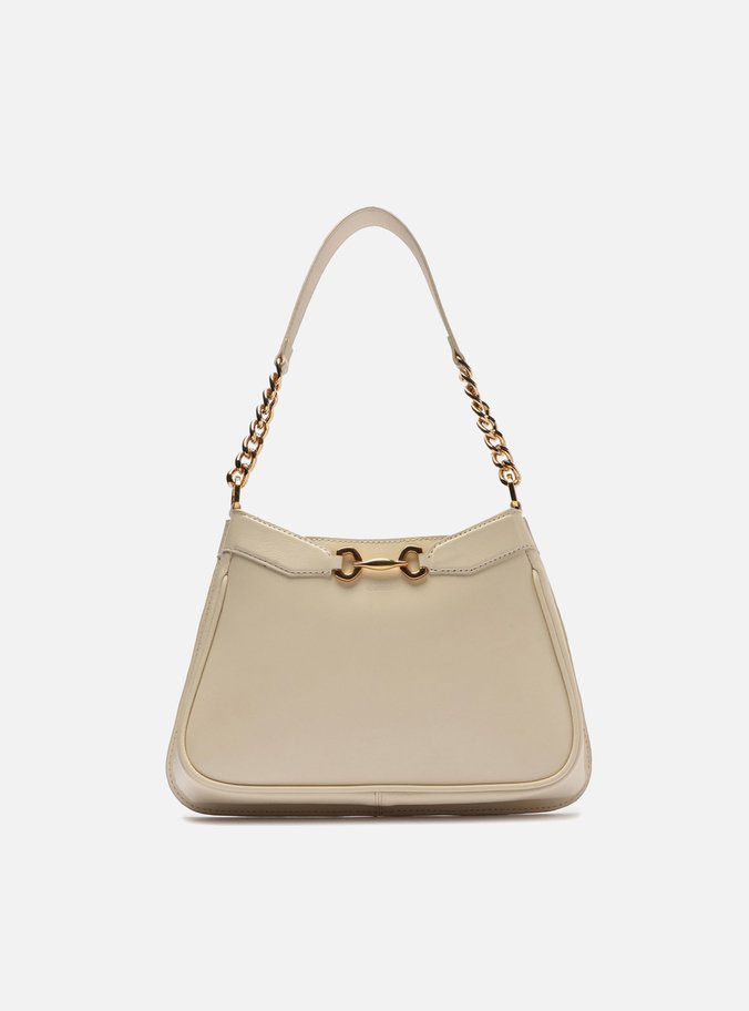 Bolsa Hobo Off-white Couro Bridão