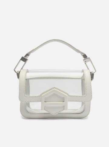 Bolsa Tiracolo Branca Vinil Pequena