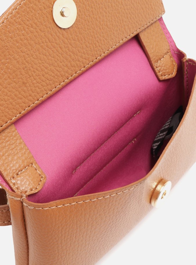 Bolsa Pochete Tiracolo Marrom Pequena