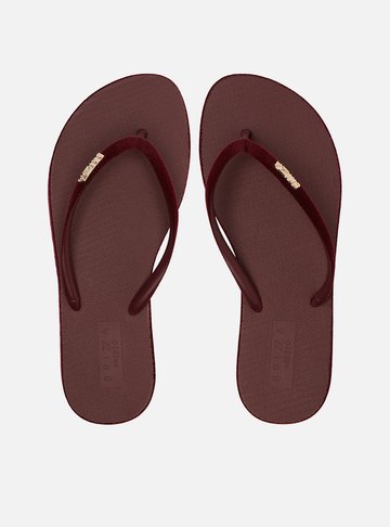 Chinelo de Dedo Vermelho Velvet Essential