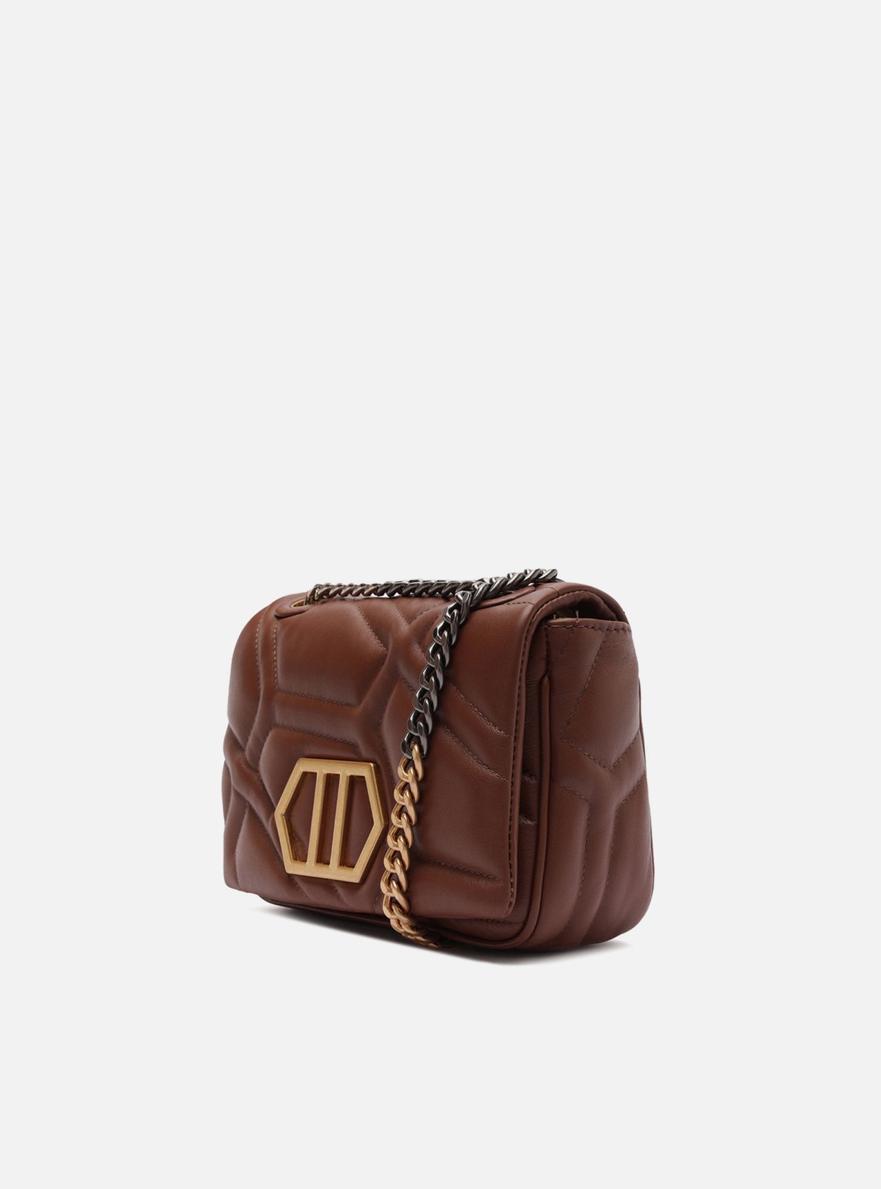 Bolsa Tiracolo Marrom Couro Emma Média — foto 2