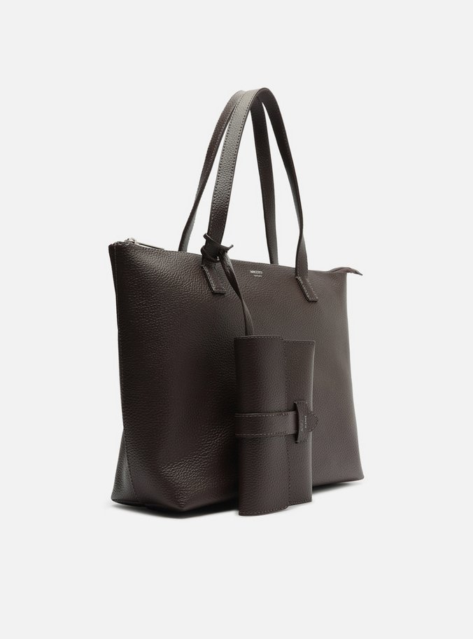 Bolsa Shopping Marrom Grape Mercato Grande