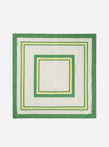 Arezzo — Lenço Quadrado Multicolorido Multicolorido Tecido Brizza