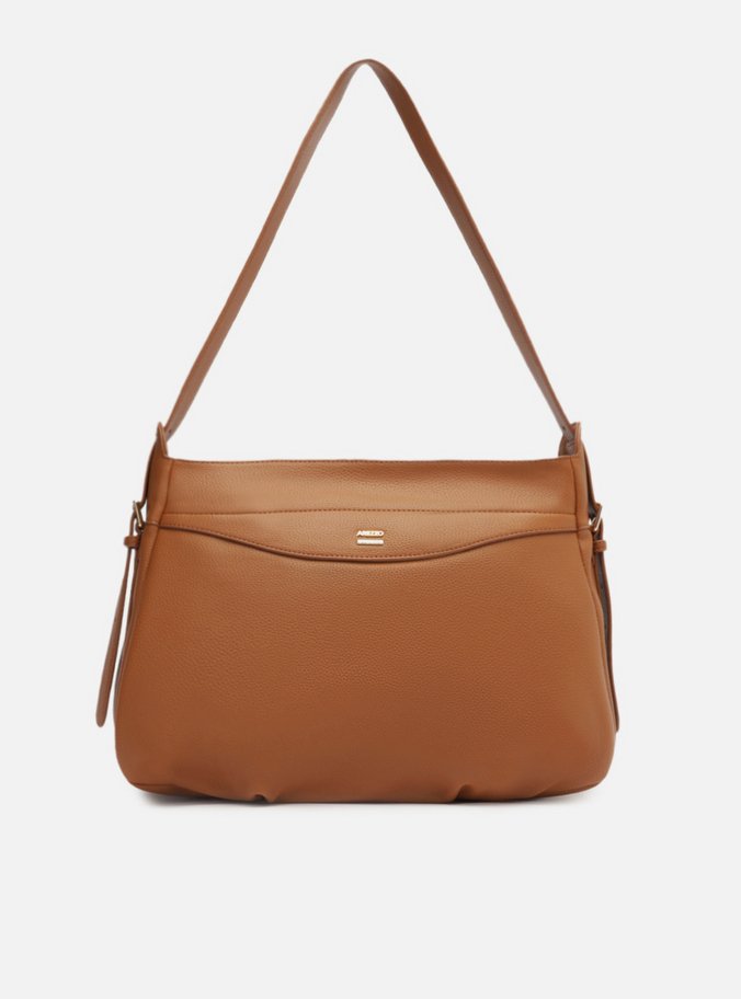 Bolsa Hobo Marrom Grande Alça Fivela