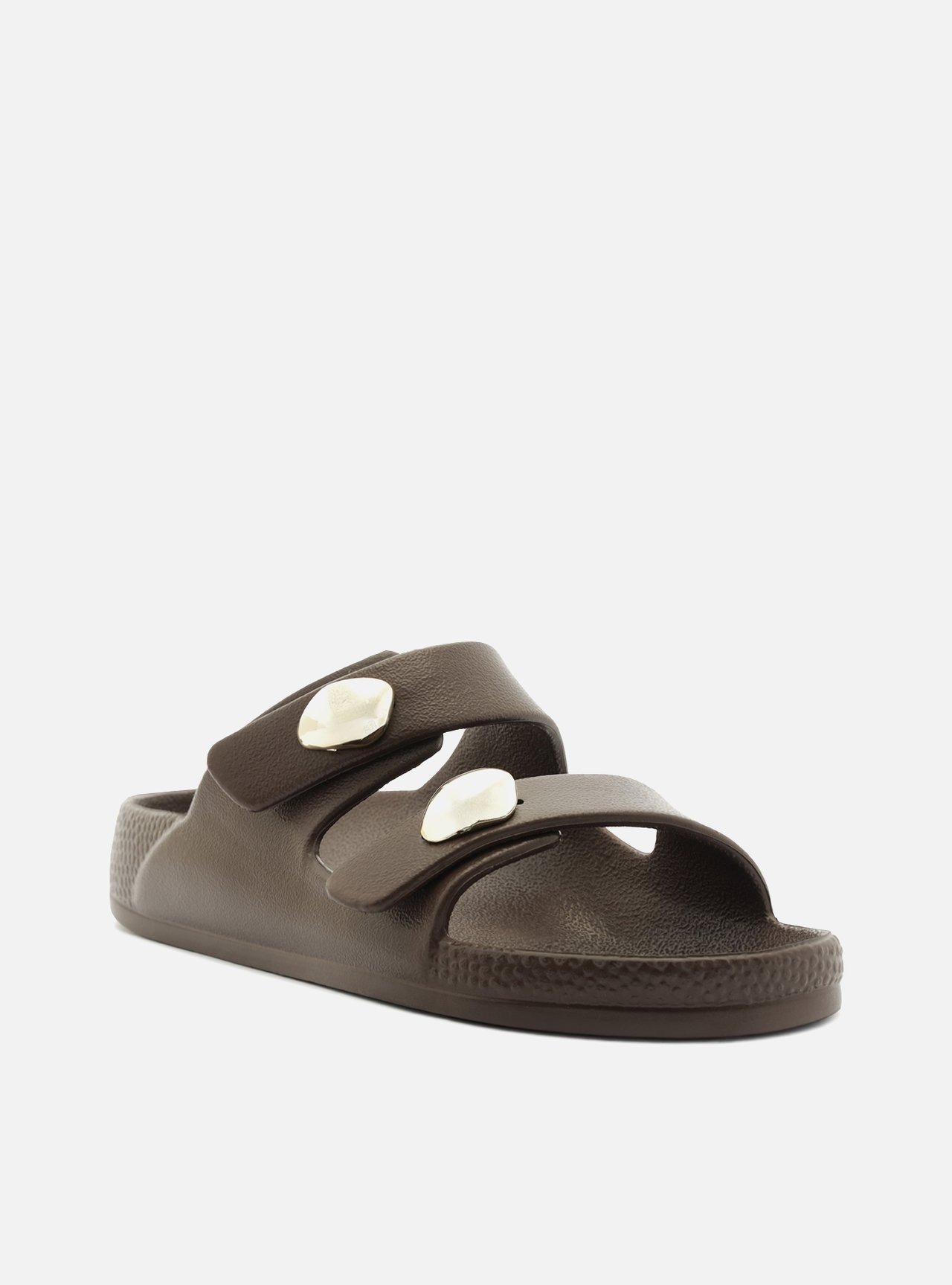 Sandália Papete Marrom Flatform Brizza — foto 2