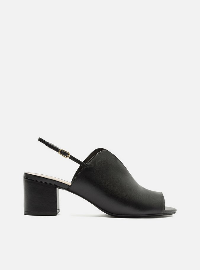 Mule Preto Salto Bloco