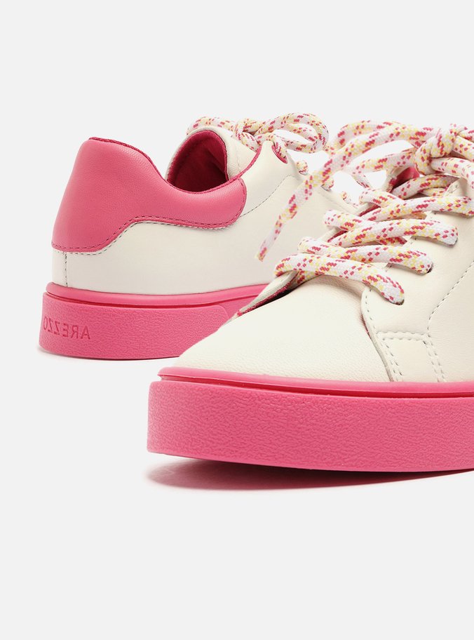Tênis Infantil Branco Rosa Pink