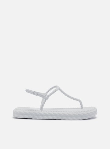 Sandália Branca Slim Marrocos Brizza