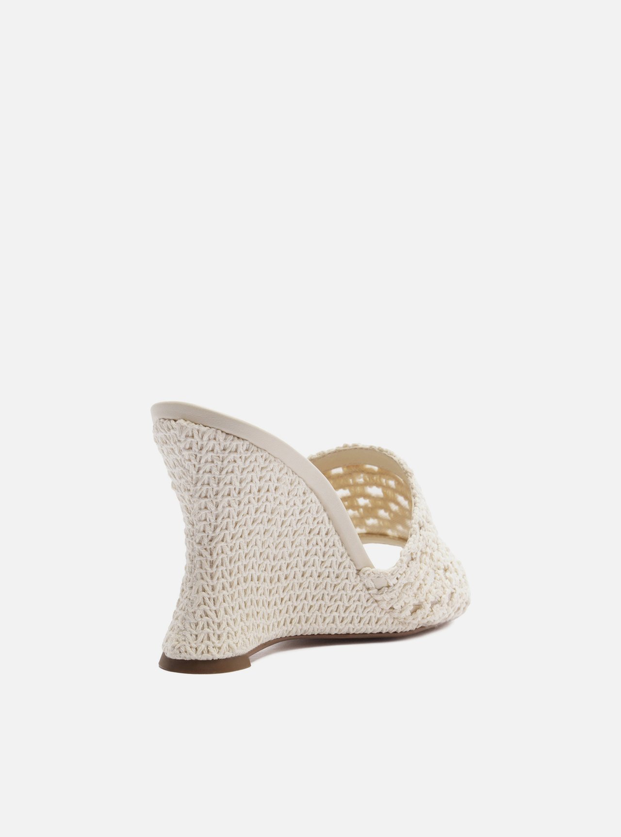 Tamanco Off-White Bordado Salto Anabela — foto 3