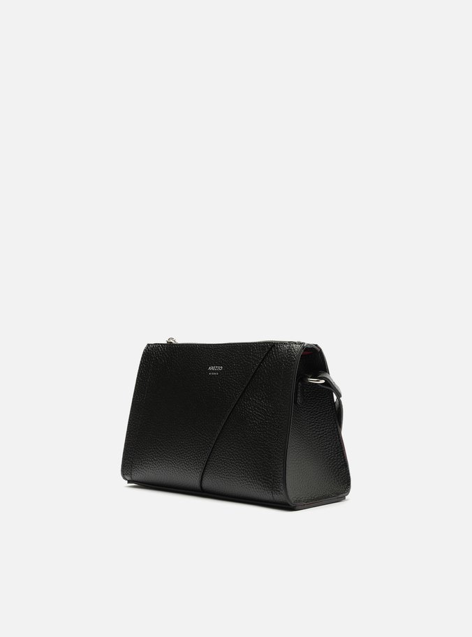 Bolsa Tiracolo Preta Textura Pequena