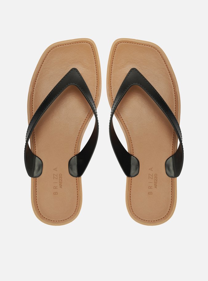 Chinelo de Dedo Preto Tira V Brizza
