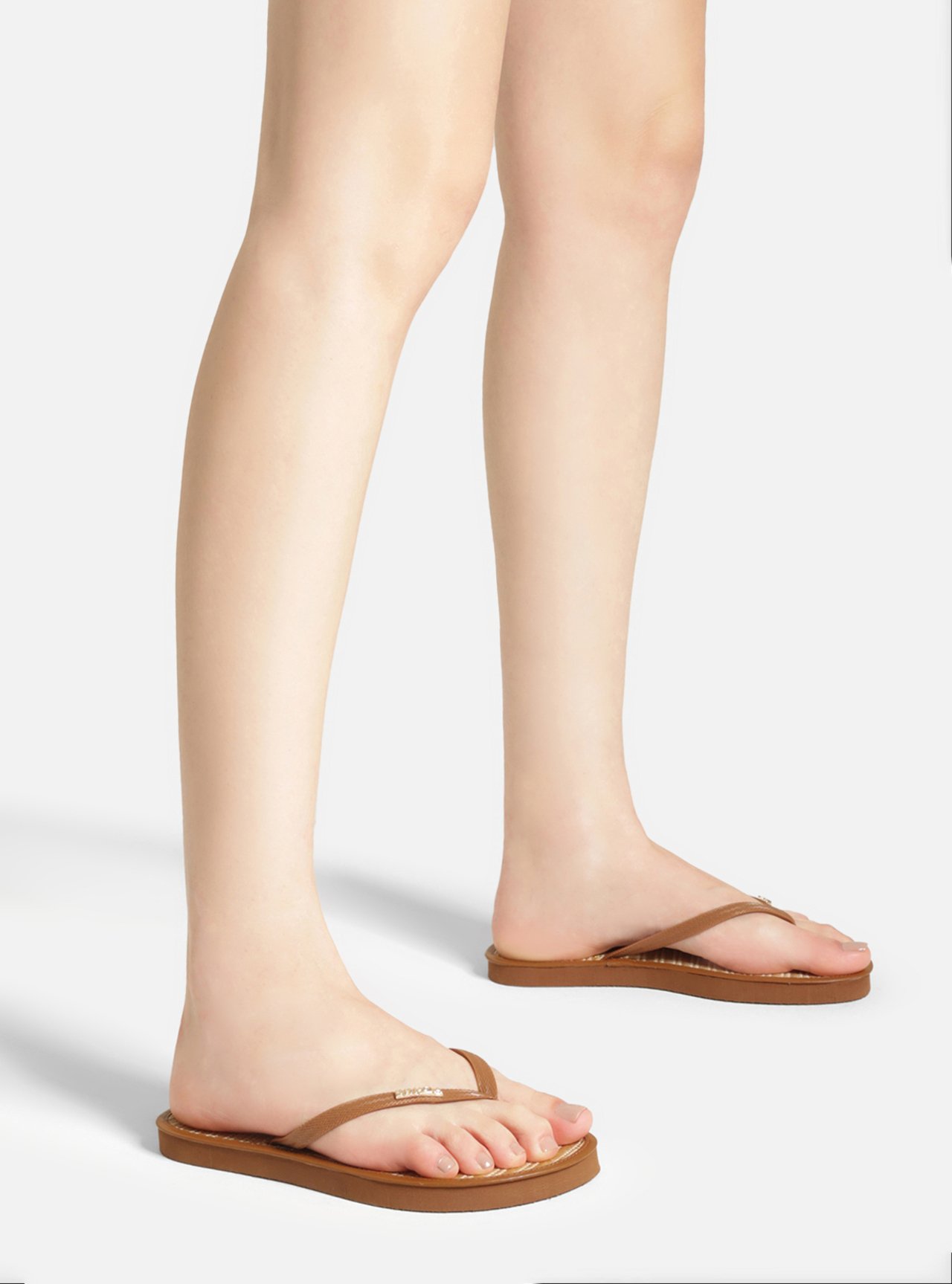 Chinelo de Dedo Marrom Palha Essential Brizza — foto 5