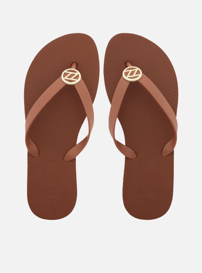 Chinelo Marrom Essential Metal ZZ