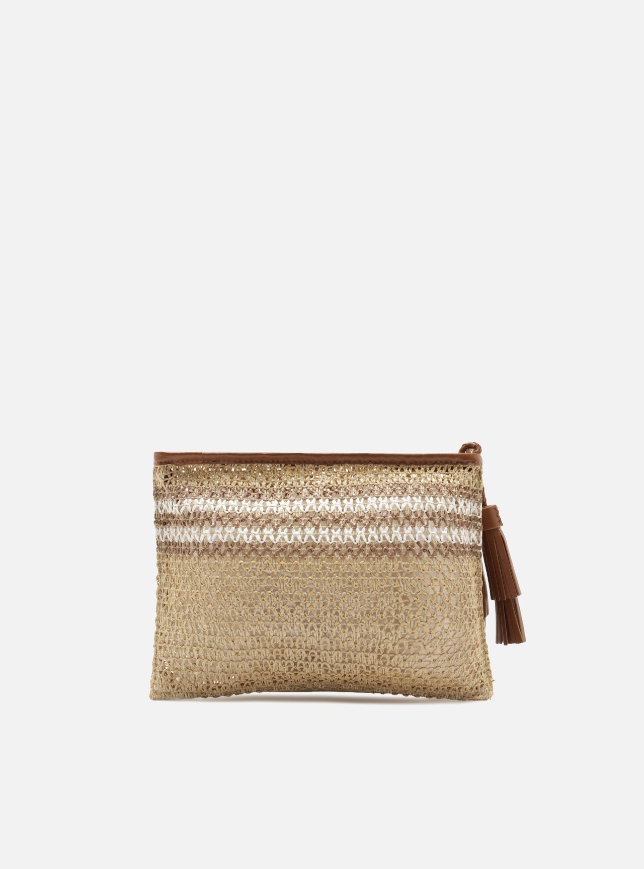 Necessaire Marrom Couro Palha Barbicachos — foto 3