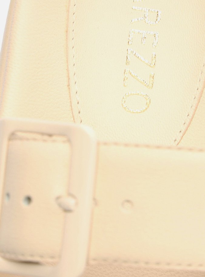 Papete Off-White Couro Tratorada Tiras