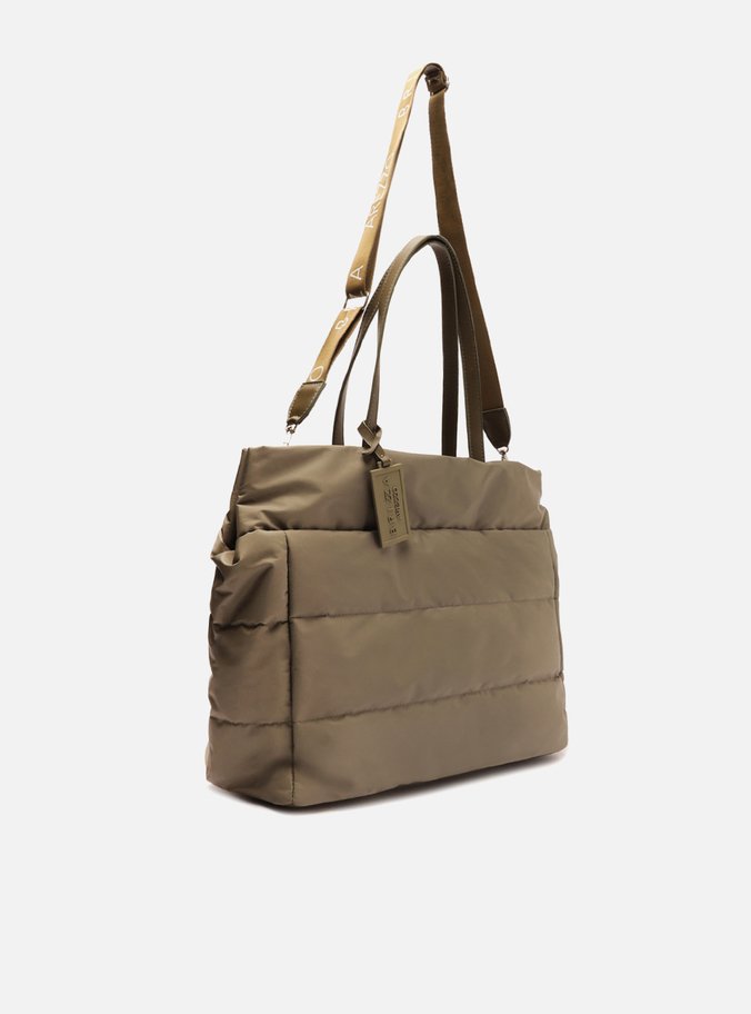 Bolsa Shopping Verde Nylon Gigi Grande