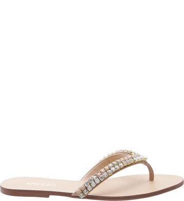 Chinelo Pedrinhas Nude-Vintage