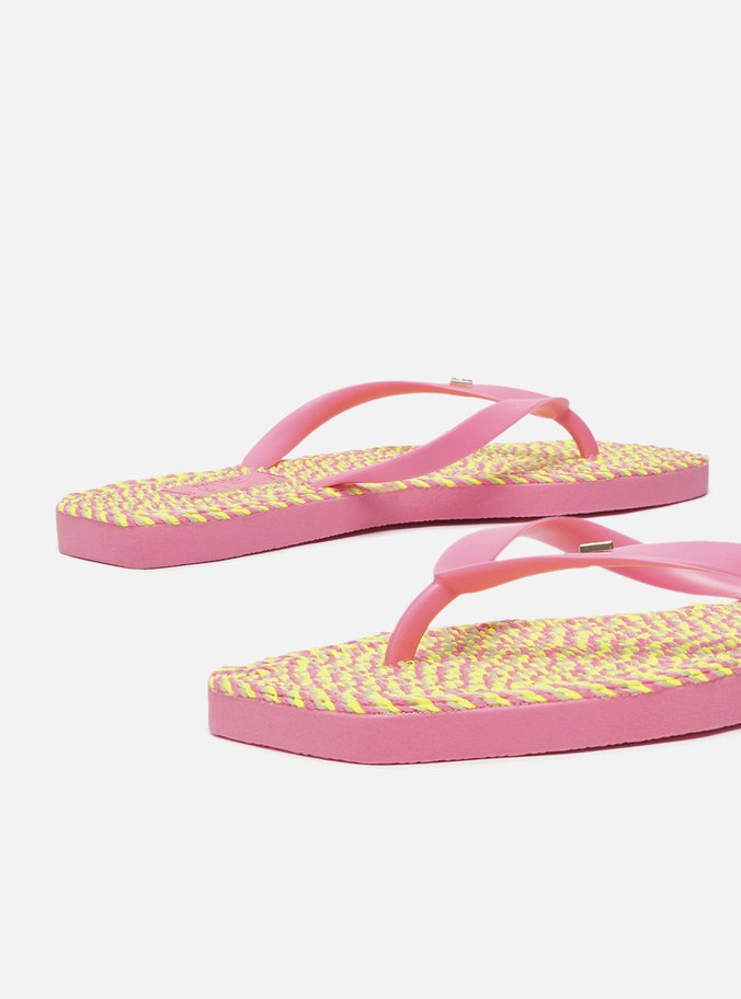 Chinelo de Dedo Rosa Fluo Brizza