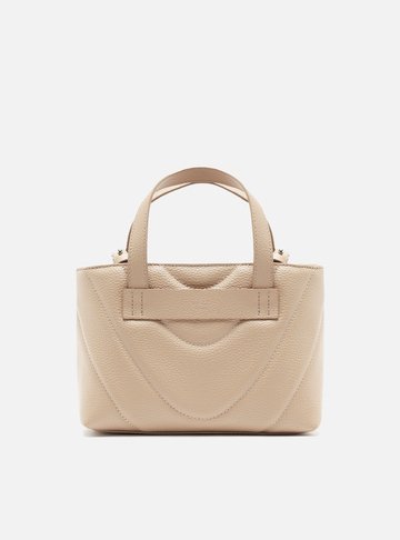 Bolsa Nude Branca Média