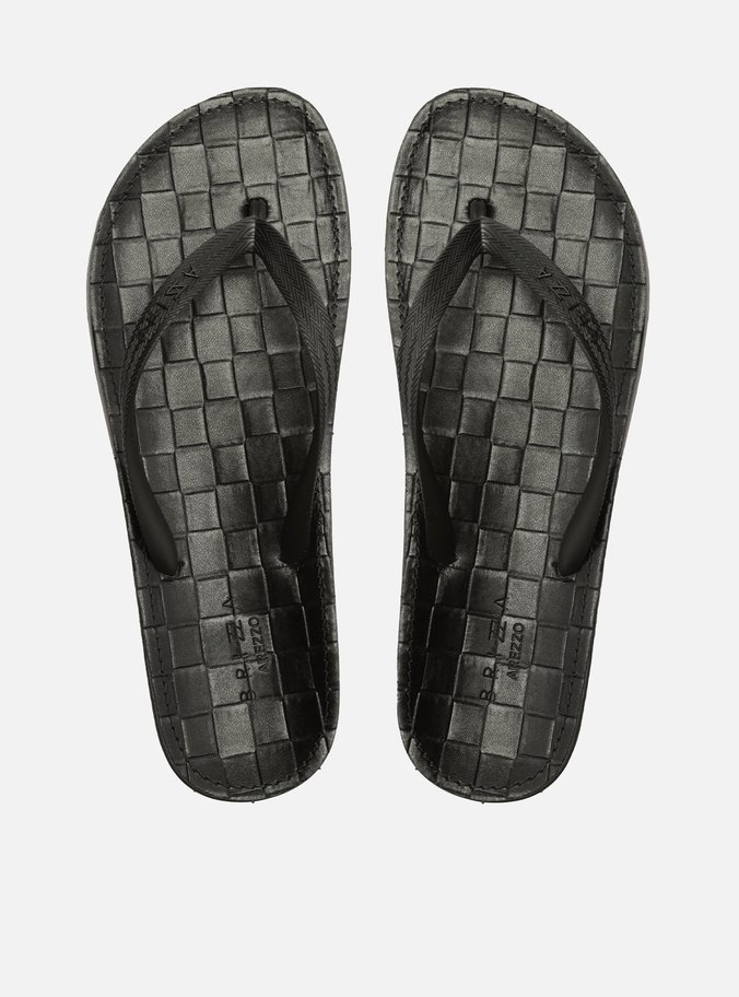 Chinelo Preto Bico Redondo Plástico