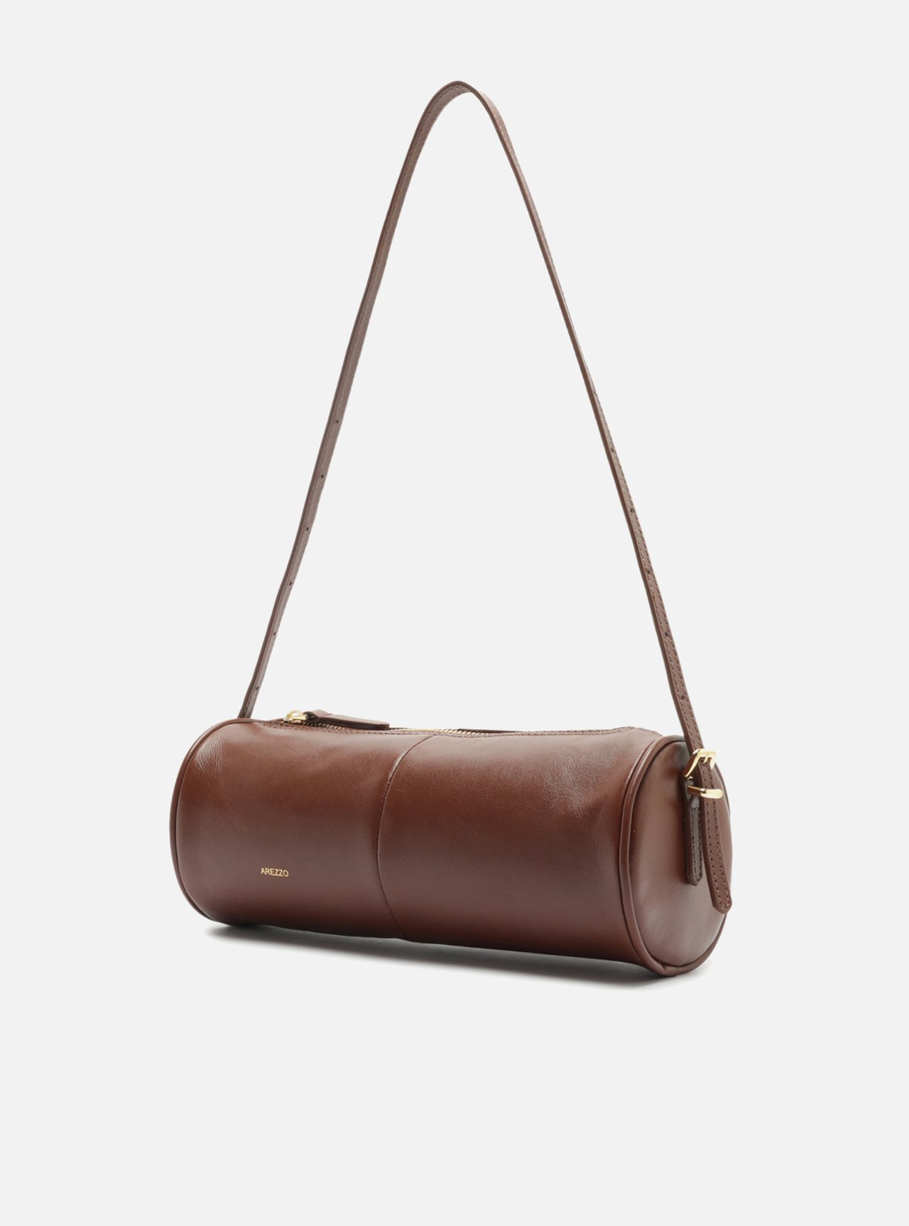 Bolsa Shoulder Marrom Couro Média — foto 2
