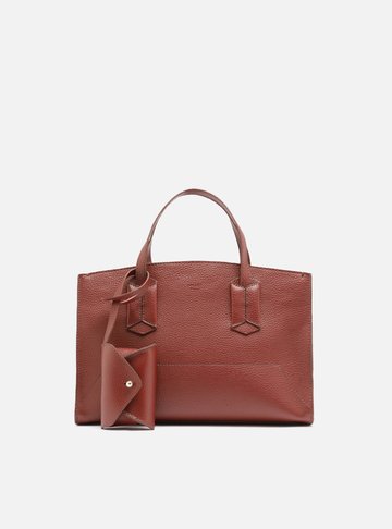 Arezzo — Bolsa Tote Vermelha Média Bag Charm