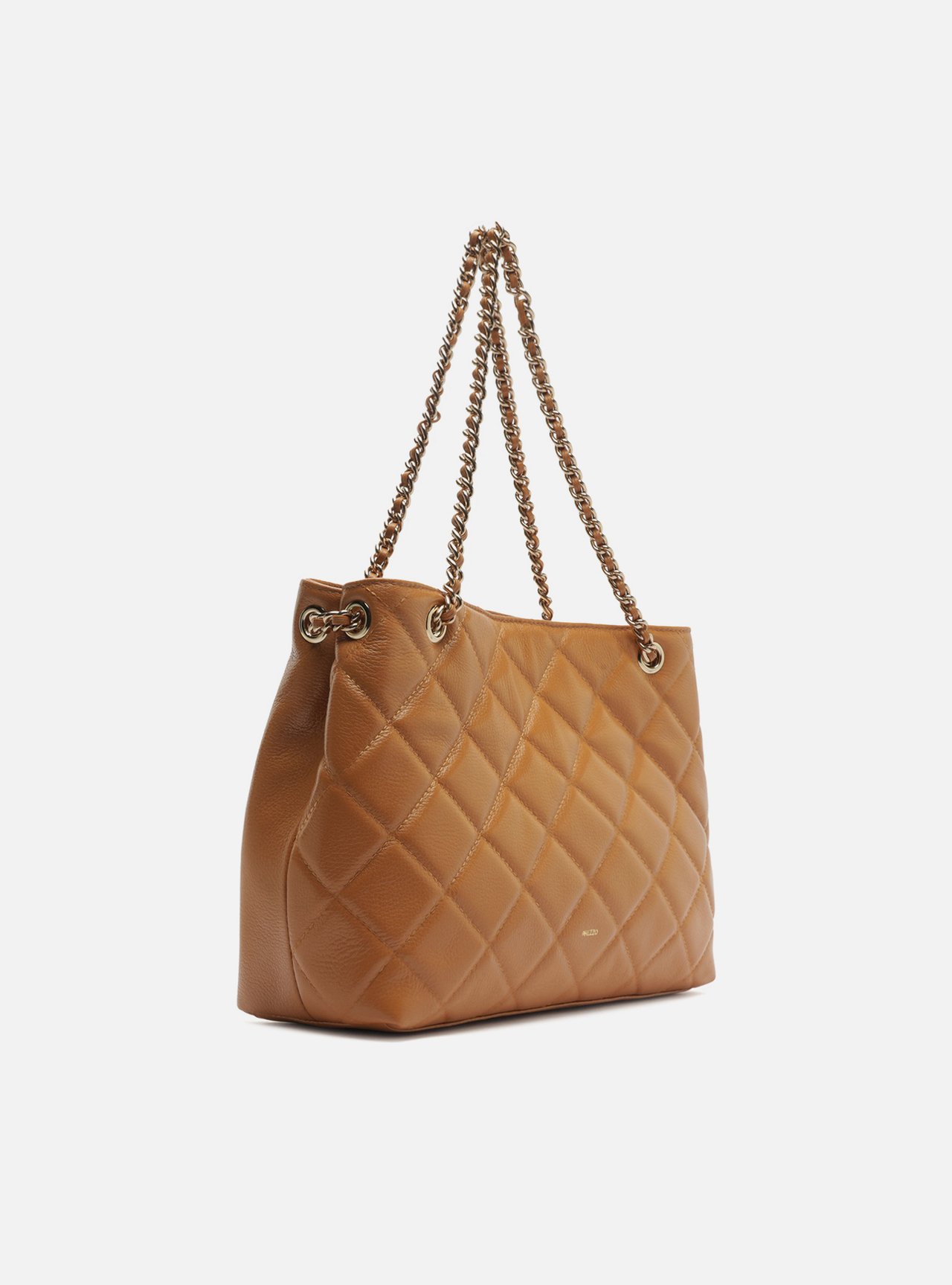 Bolsa Tote Marrom Couro Matelassê Gab Média — foto 5