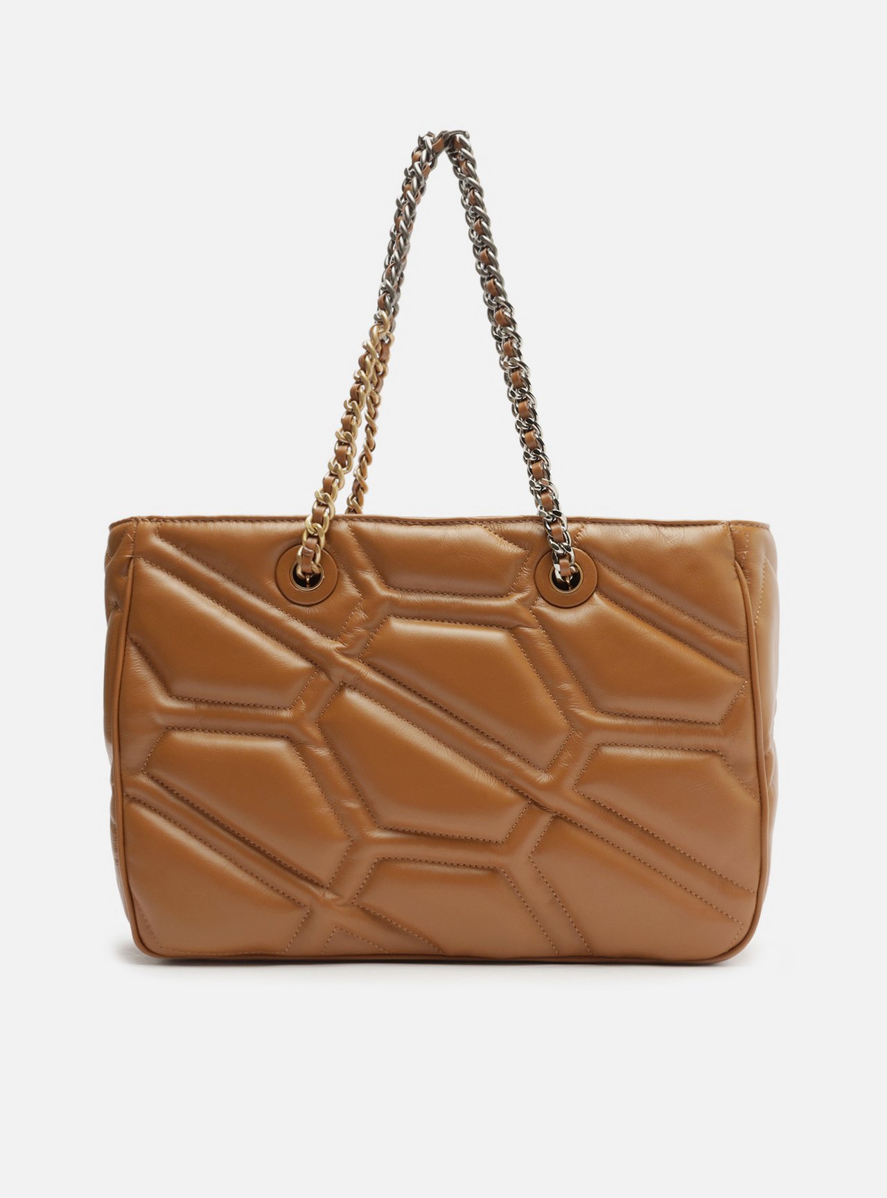 Bolsa Shopping Marrom Nut Couro Emma Grande — foto 3