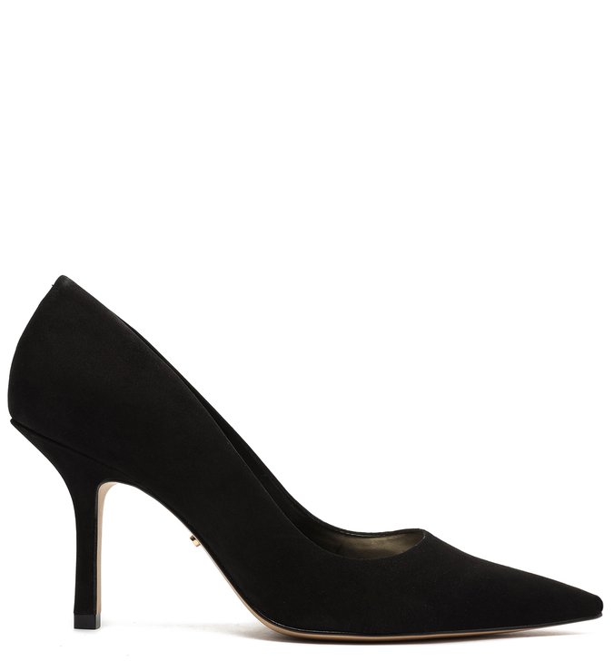 Scarpin Preto Nobuck Salto Fino