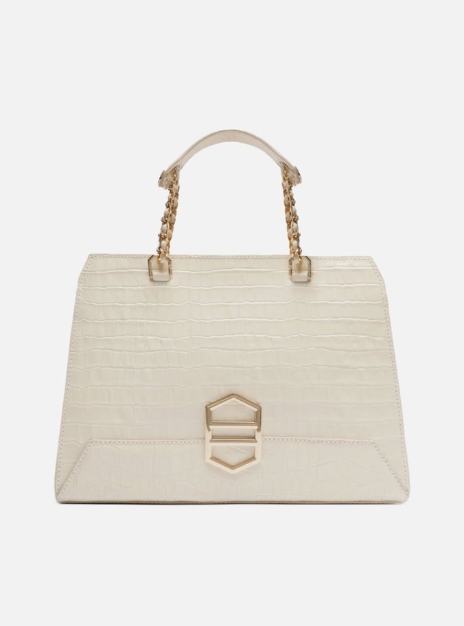 Bolsa Tote Off-White Couro Croco Kopen Grande