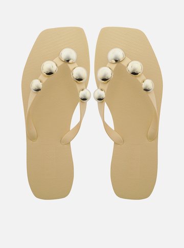 Arezzo — Chinelo de Dedo Branco Brizza