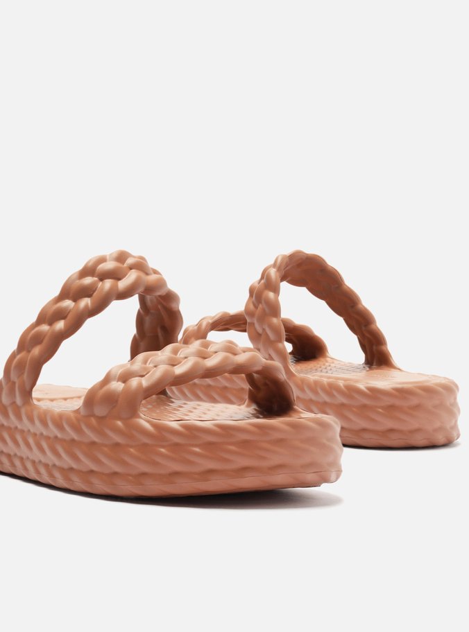 Sandália Marrom Flatform Marrocos Up