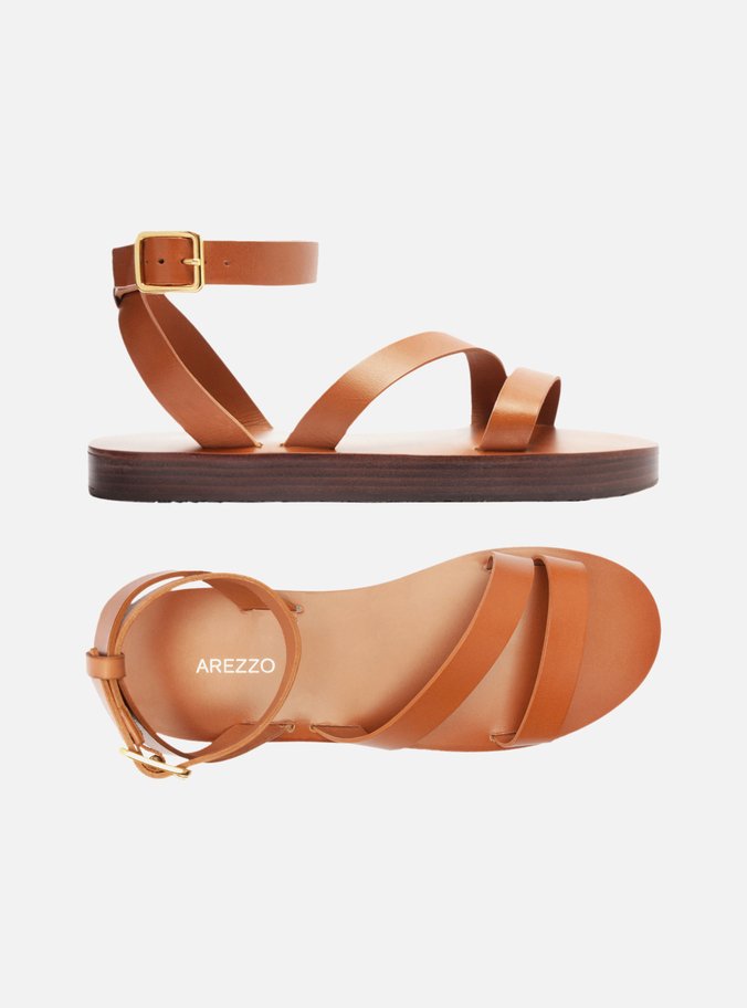 Sandália Marrom Salto Flatform