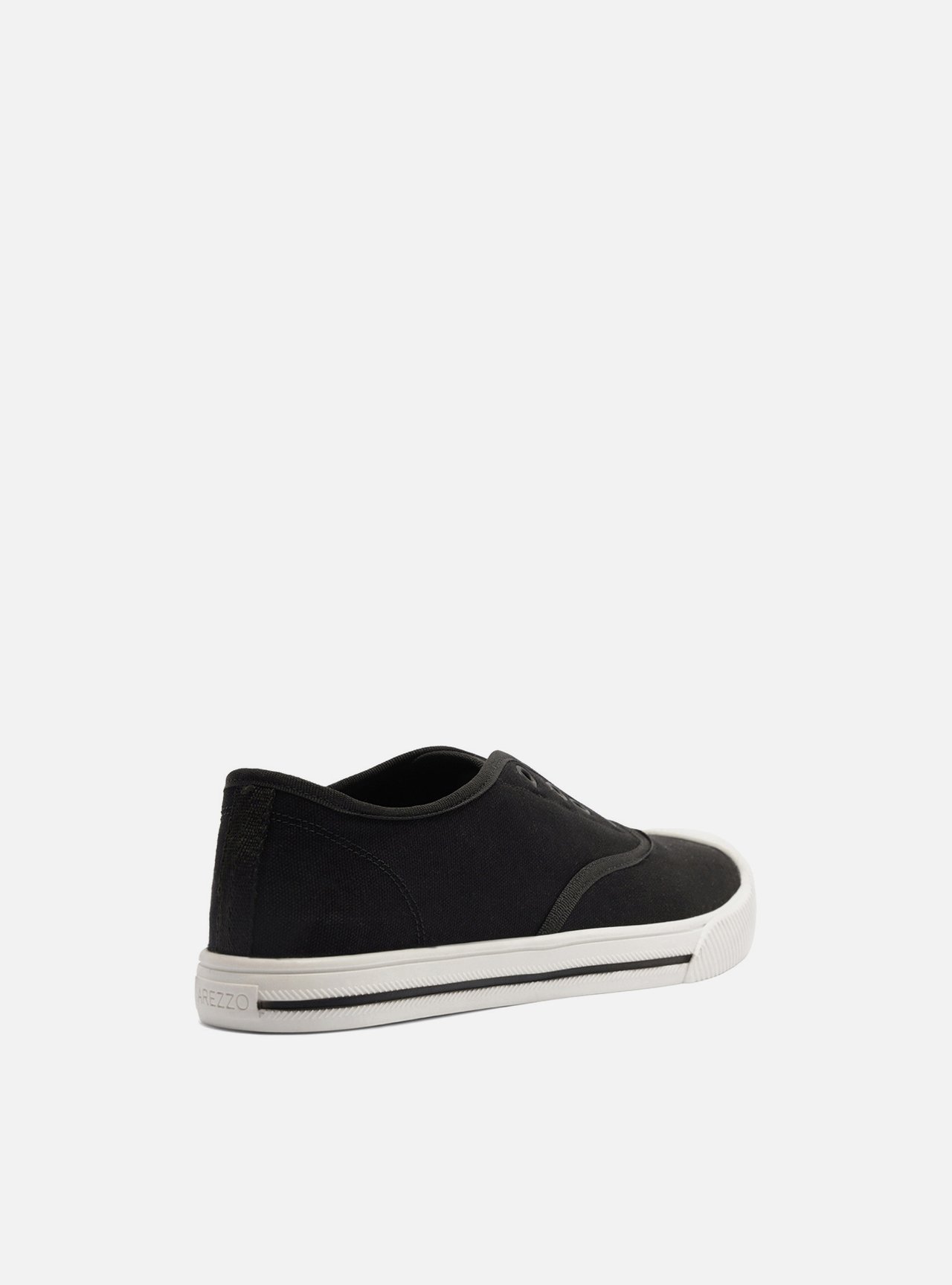 Tênis Slip On Preto Lona Elástico — foto 3