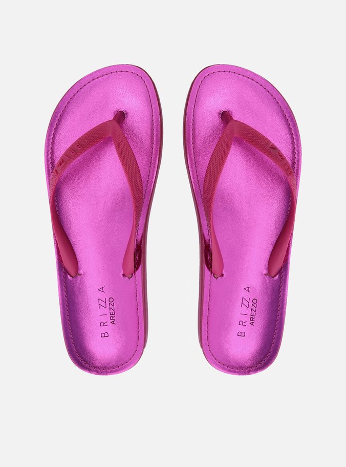 Chinelo de Dedo Roxo Monocolor Fit Brizza