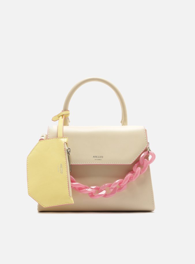 Bolsa Satchel Multicolorido Média Alça Corrente