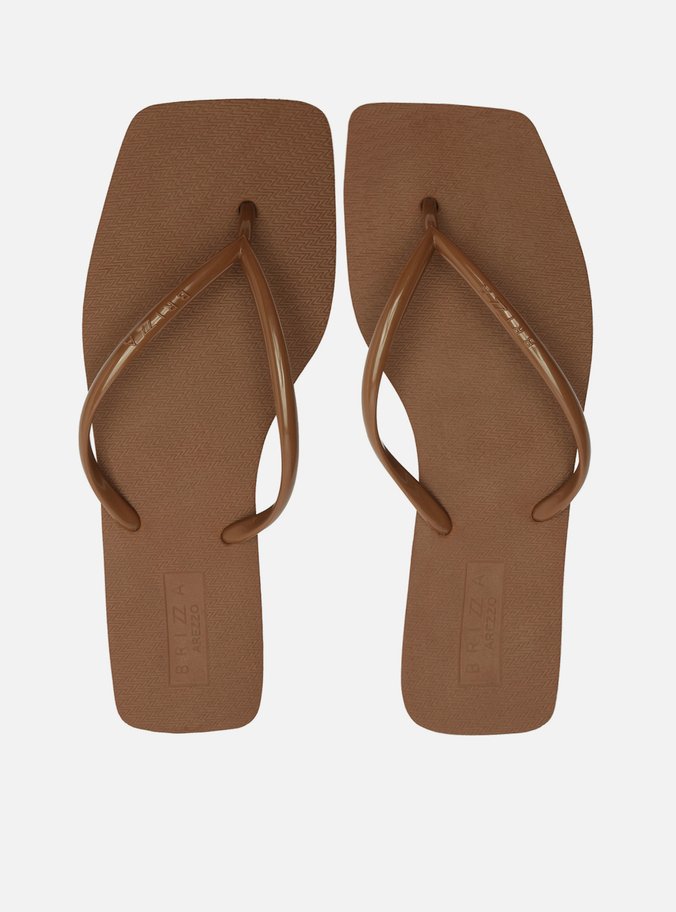 Chinelo de Dedo Marrom Flat Brizza