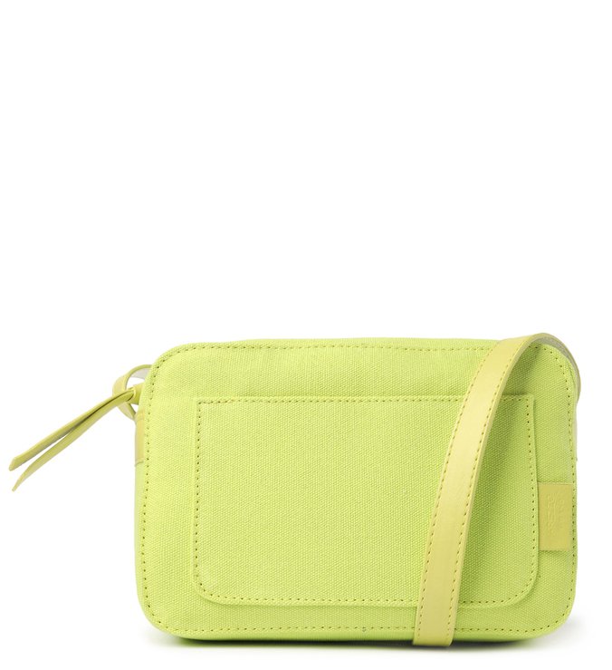 Bolsa Tiracolo Verde Lona Clara Pequena