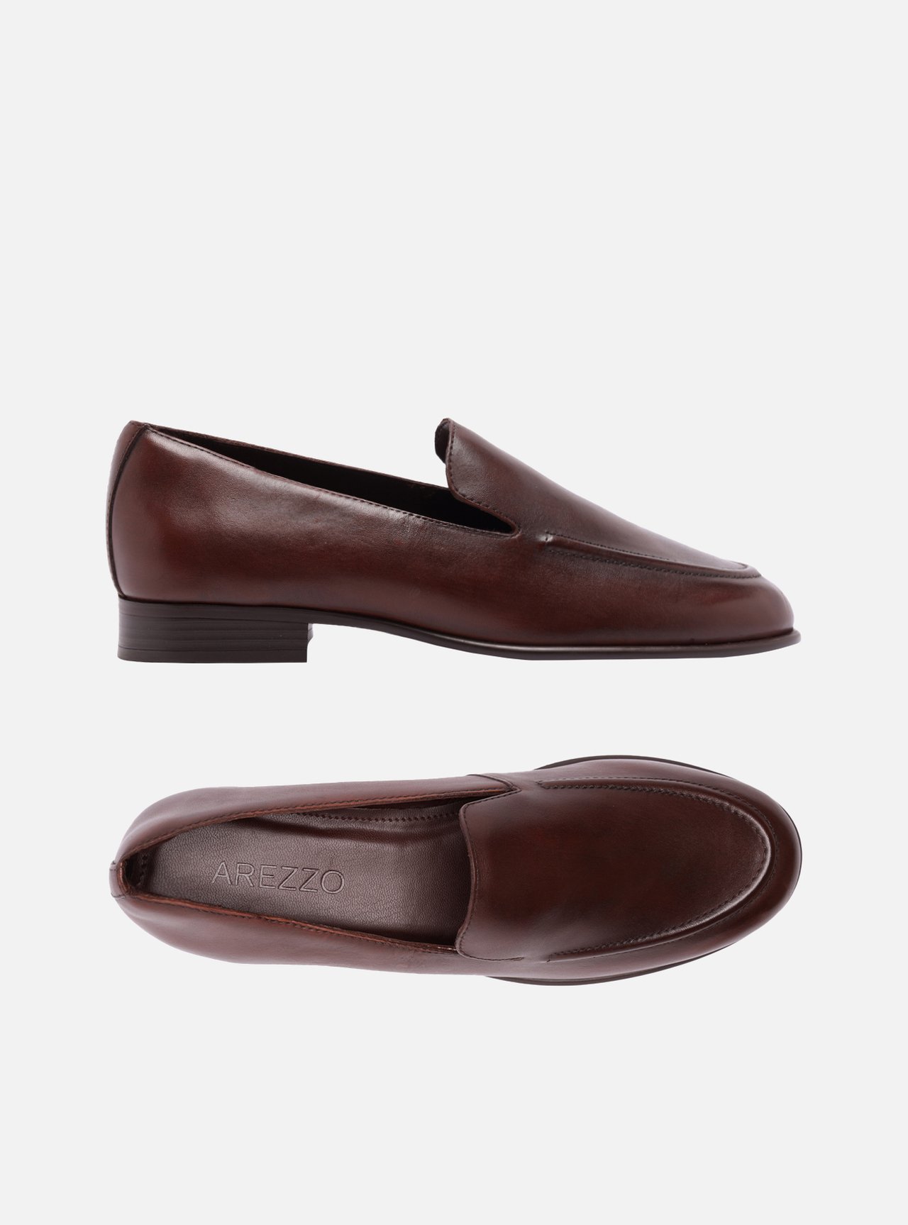 Mocassim Bordô Couro Bico Redondo — foto 5