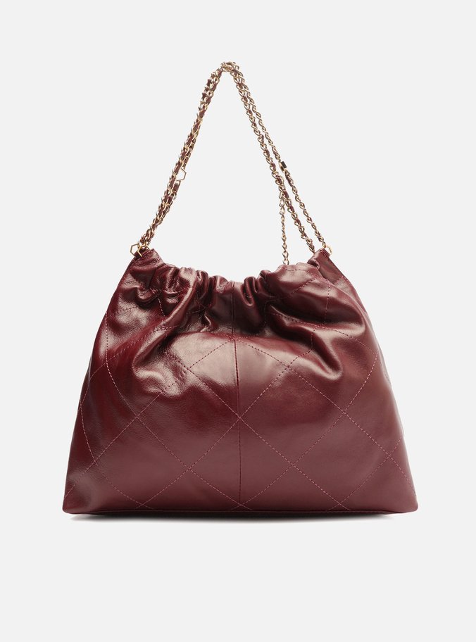 Bolsa Hobo Vinho Couro Esther Grande