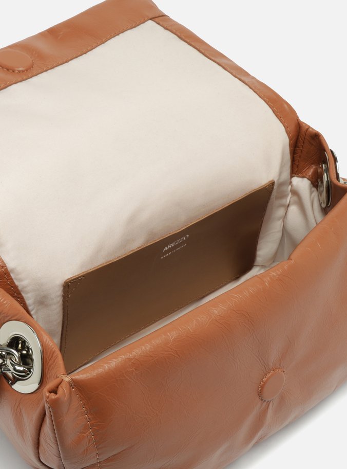 Bolsa Marrom Couro Tiracolo Média