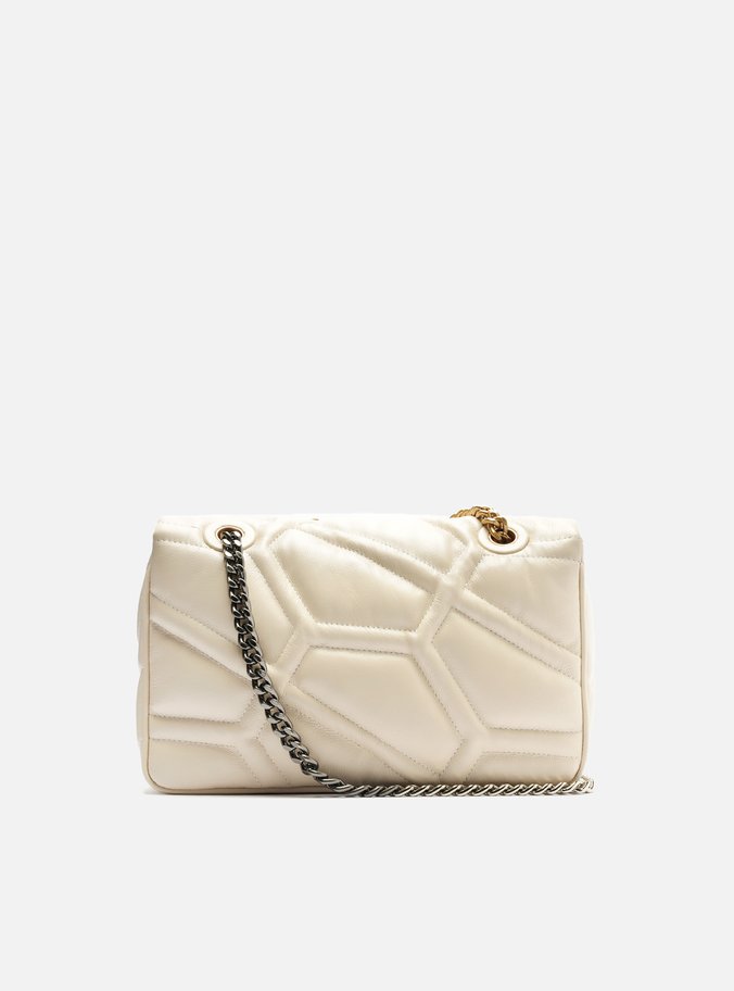 Bolsa Tiracolo Branca Couro Emma Média Retangular