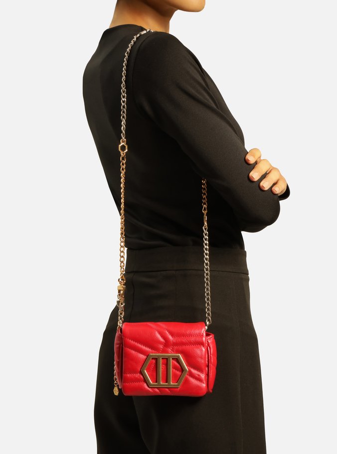 Bolsa Tiracolo Vermelha Couro Emma Pequena