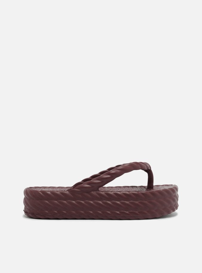 Sandália Vermelha Flatform Marrocos Mid