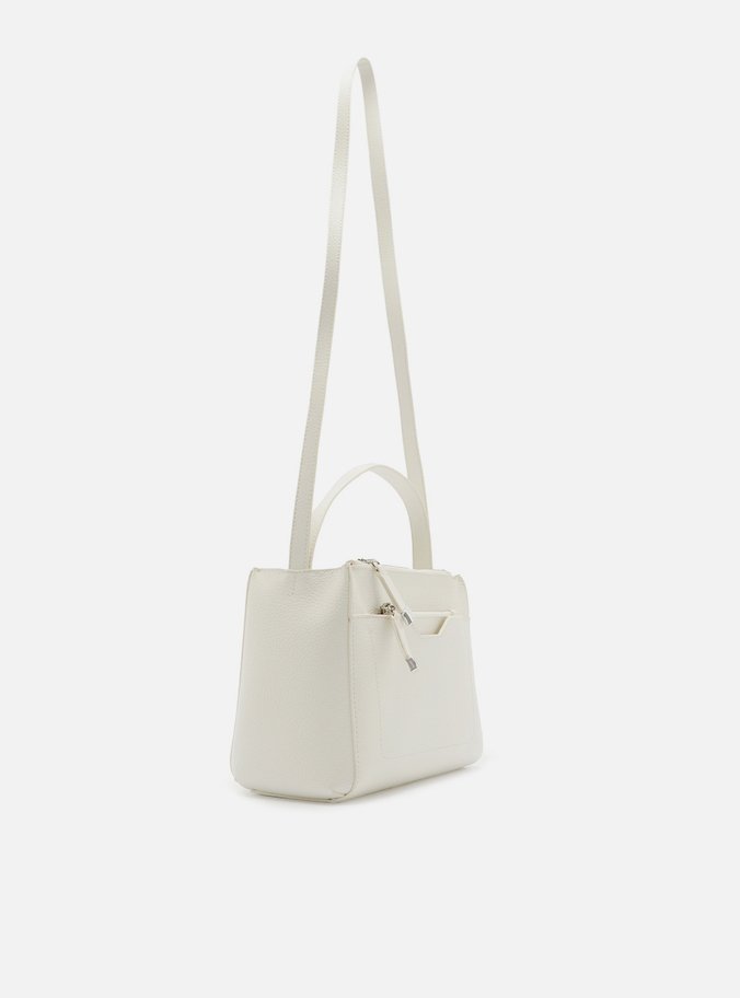 Bolsa Tote Branca Crema Emilly Média