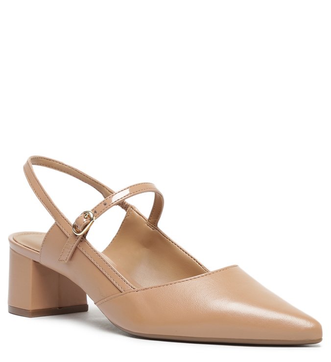 Scarpin discount nude aberto