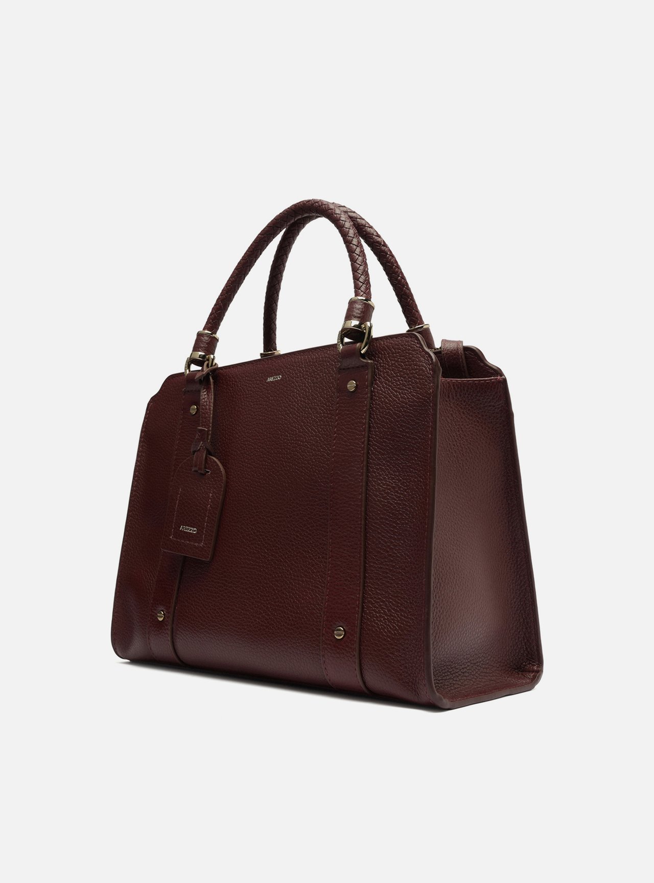 Bolsa Tote Vermelha Couro Piazza Grande — foto 2