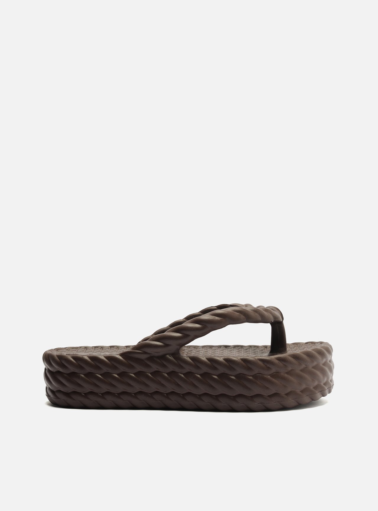 Sandália Marrom Flatform Brizza — foto 1