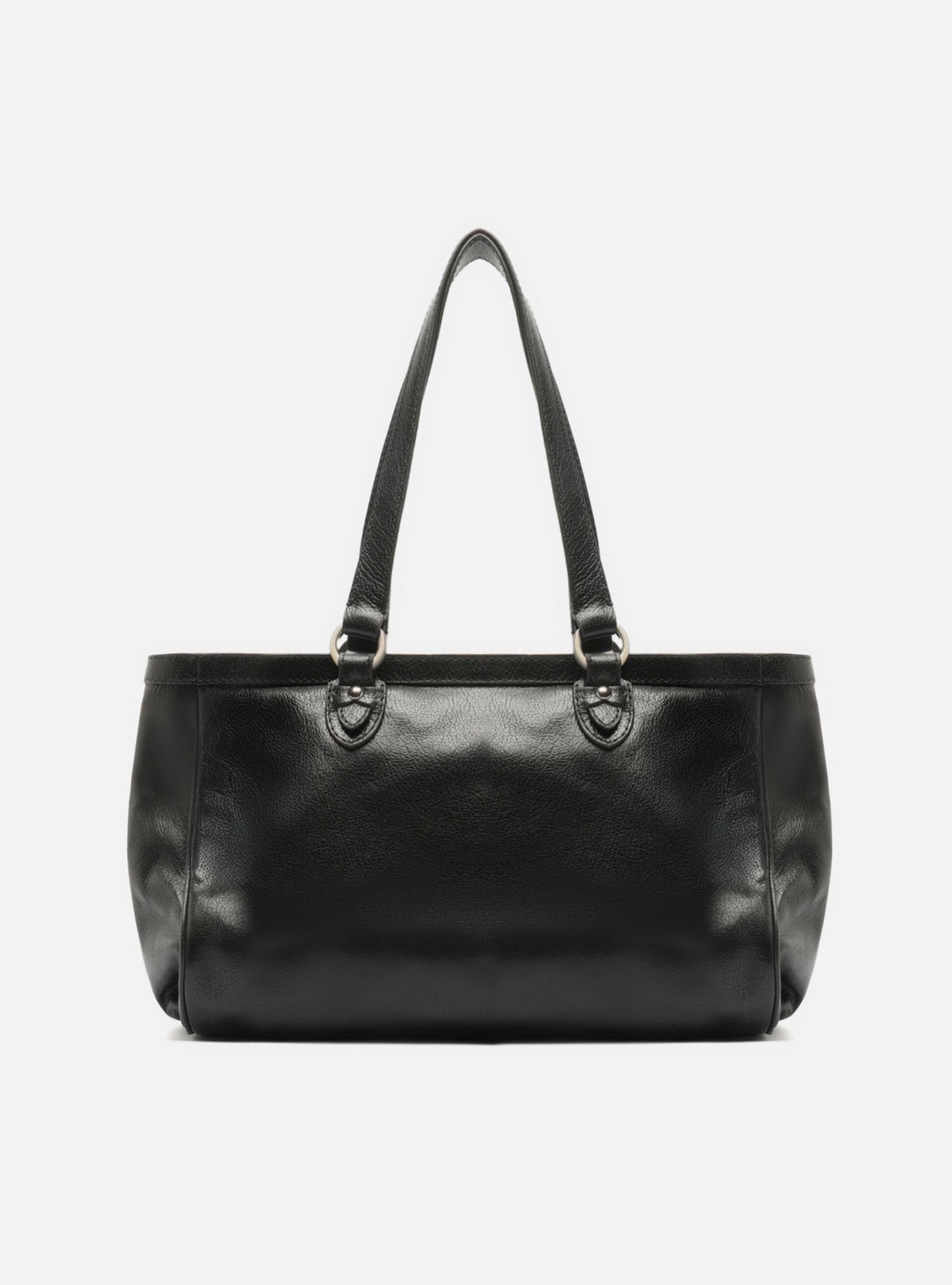 Bolsa Shopping Preta Couro Grande Barbicacho — foto 3
